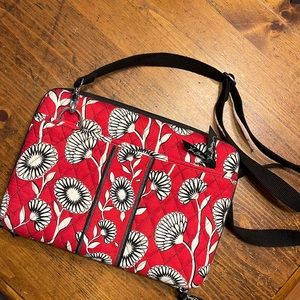 Vera Bradley iPad Case NWOT in a bright red, black and white floral print